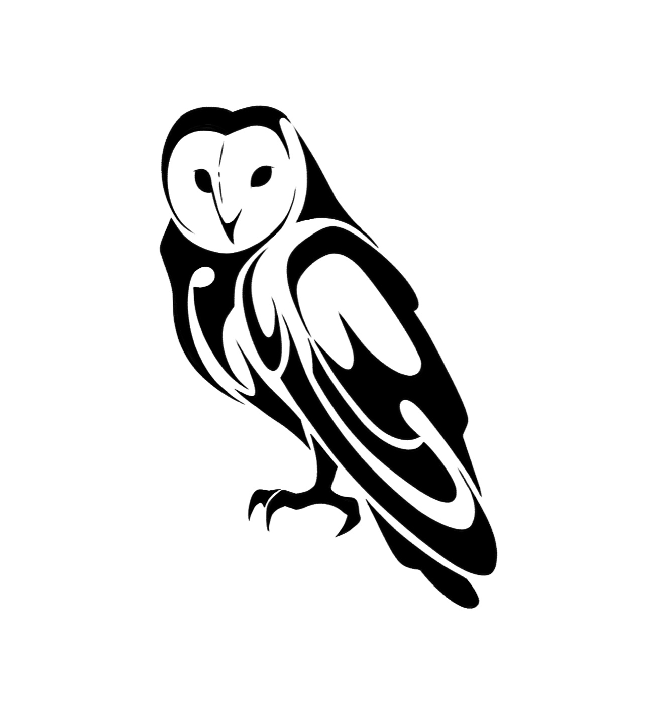 Tribal Eule Tattoo-Design